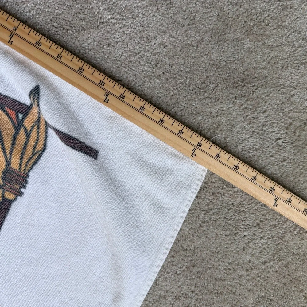 80's Disney‎ Tarzan Jungle Legend Beach Towel 100% Cotton Kids White 26x56